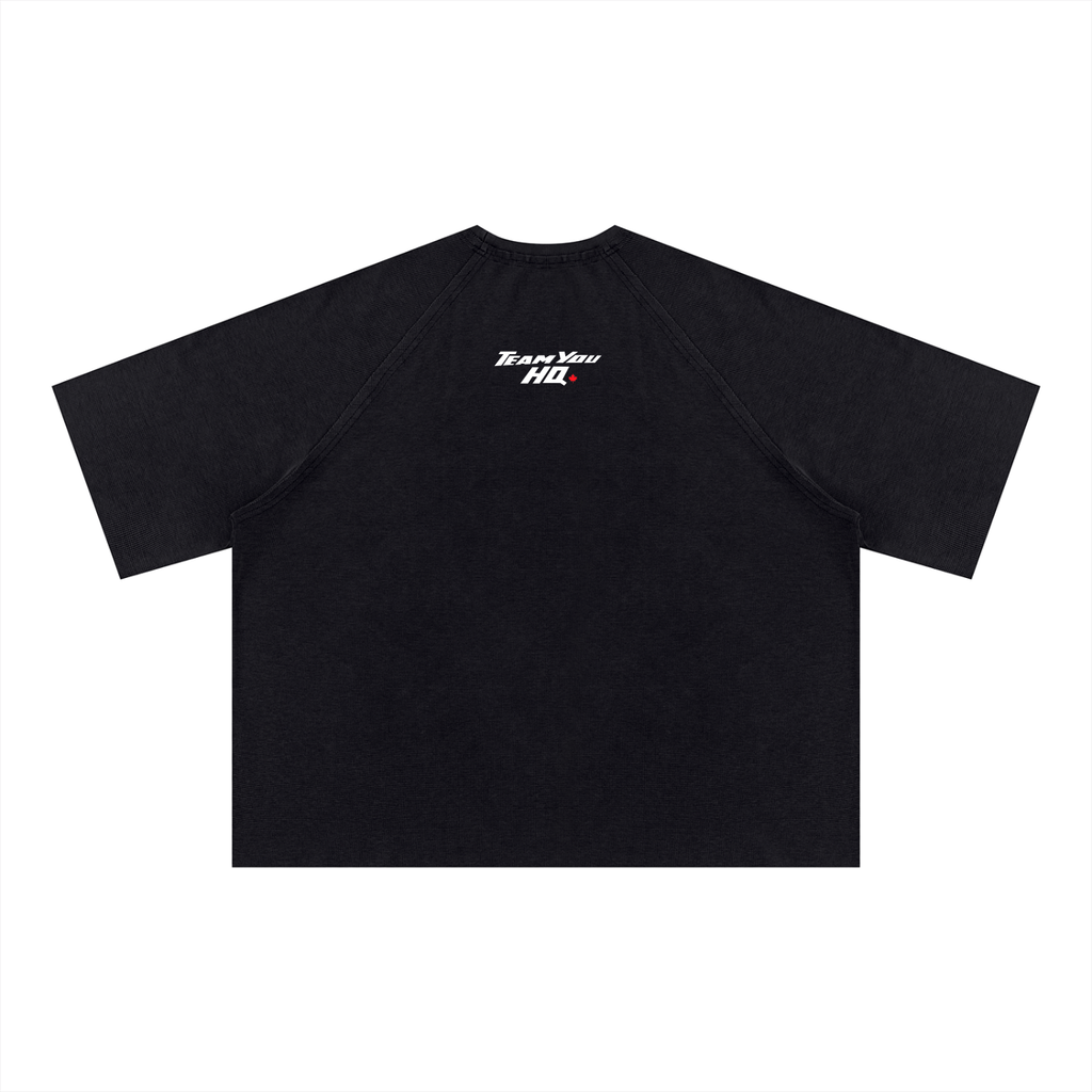TeamYou HQ Unisex Mineral Wash Boxy Waffle T-Shirt