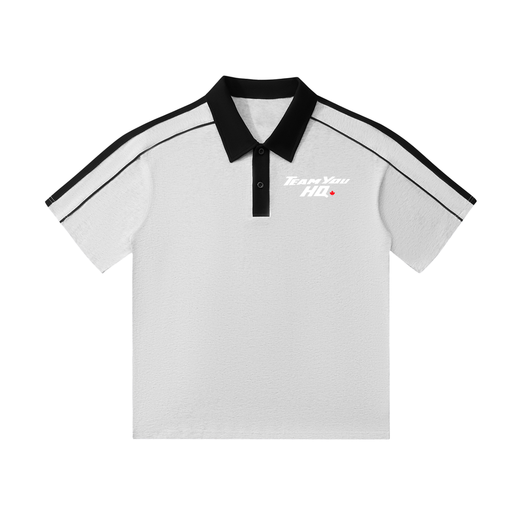 TeamYou Contrast Collar Short-Sleeve Polo Shirt