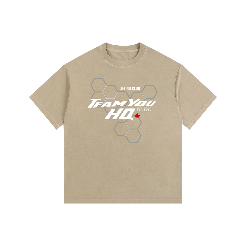 TeamYou Vintage Washed Oversized Cotton T-Shirt