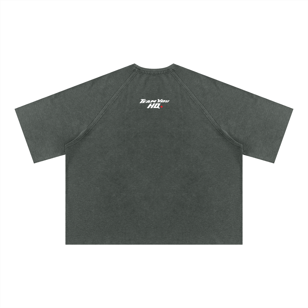 TeamYou HQ Unisex Mineral Wash Boxy Waffle T-Shirt