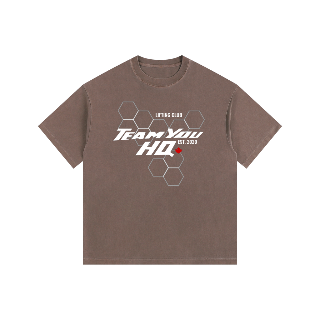 TeamYou Vintage Washed Oversized Cotton T-Shirt