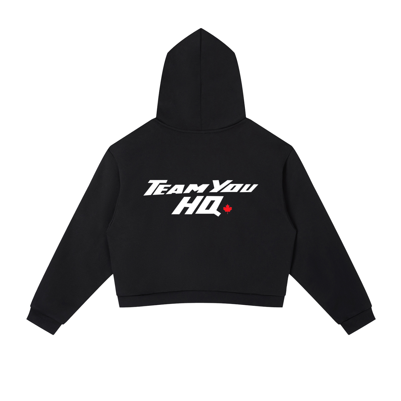 TeamYou Contrast Side Stripe Cropped Hoodie