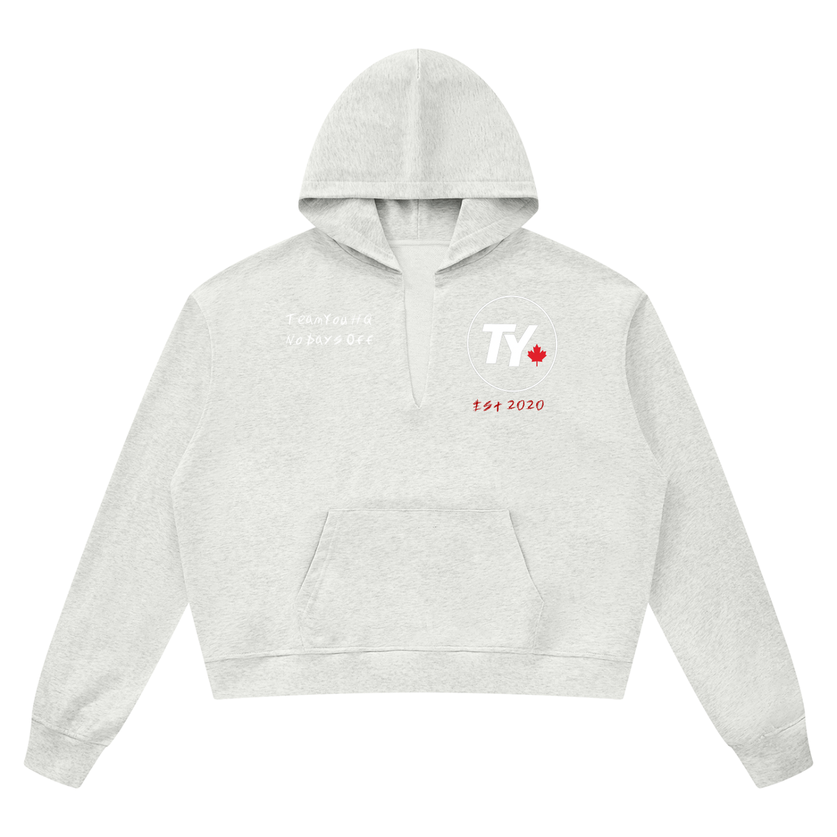 TeamYou Unisex Boxy Raw Edge Hoodie