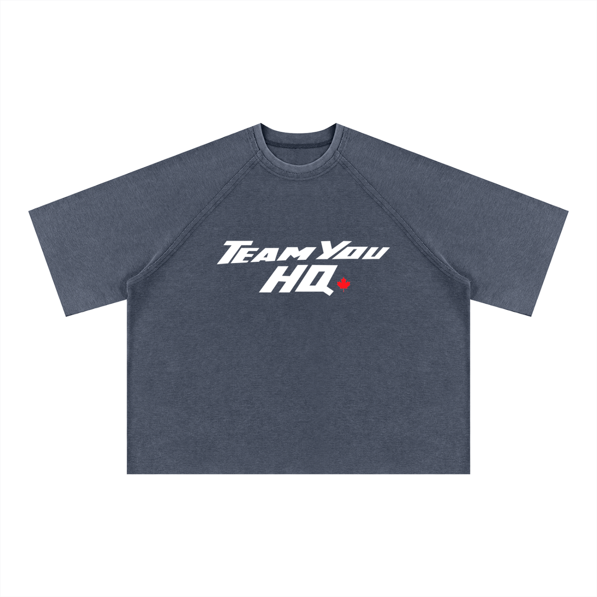 TeamYou HQ Unisex Mineral Wash Boxy Waffle T-Shirt
