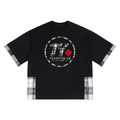 TeamYou Unisex Plaid Paneled T-Shirt
