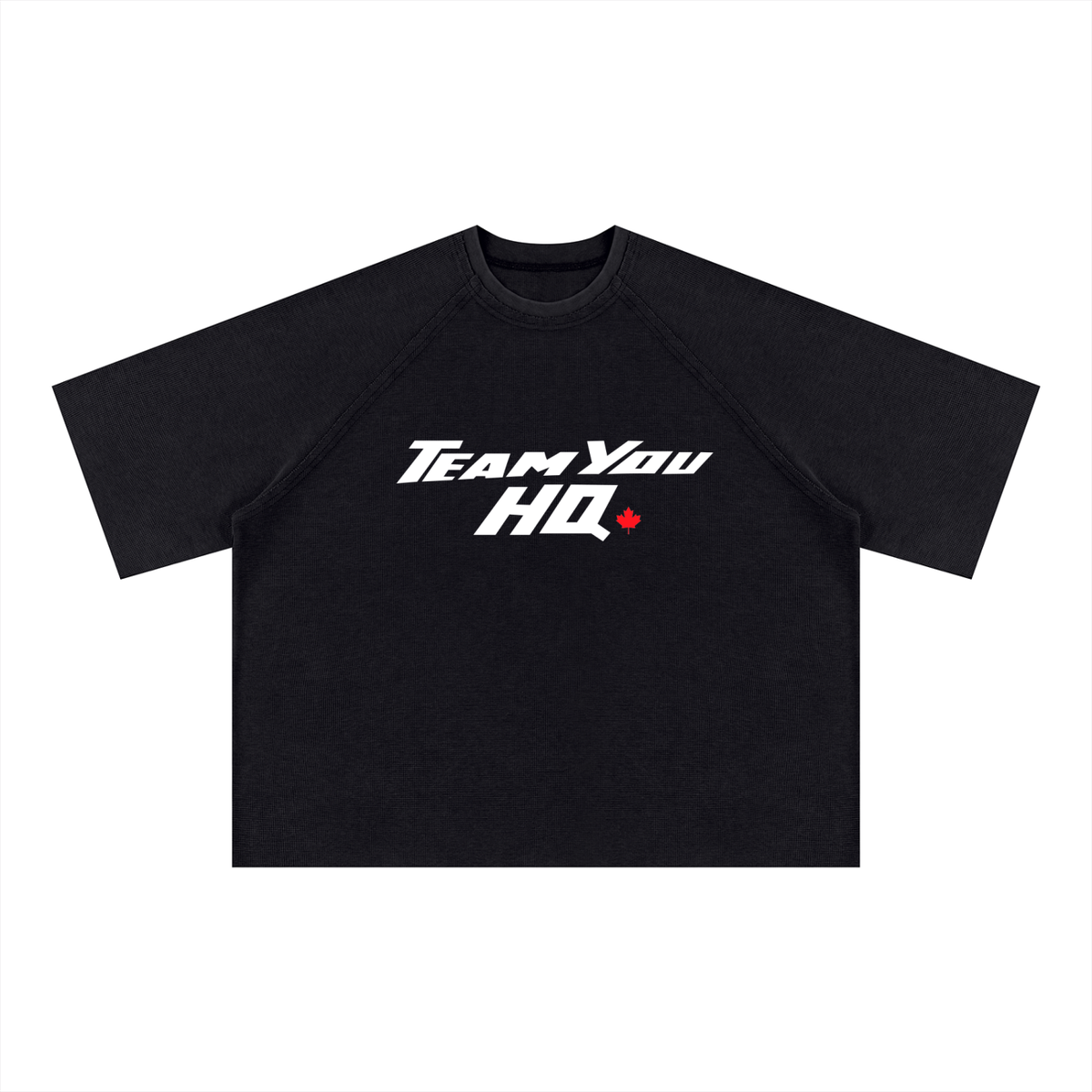 TeamYou HQ Unisex Mineral Wash Boxy Waffle T-Shirt