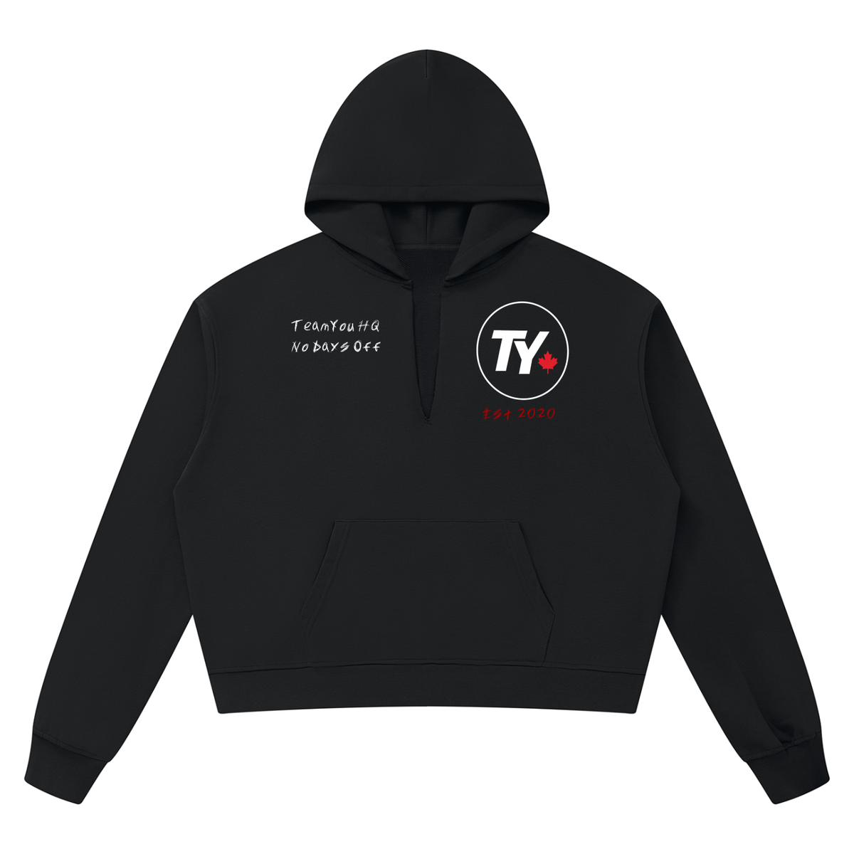 TeamYou Unisex Boxy Raw Edge Hoodie