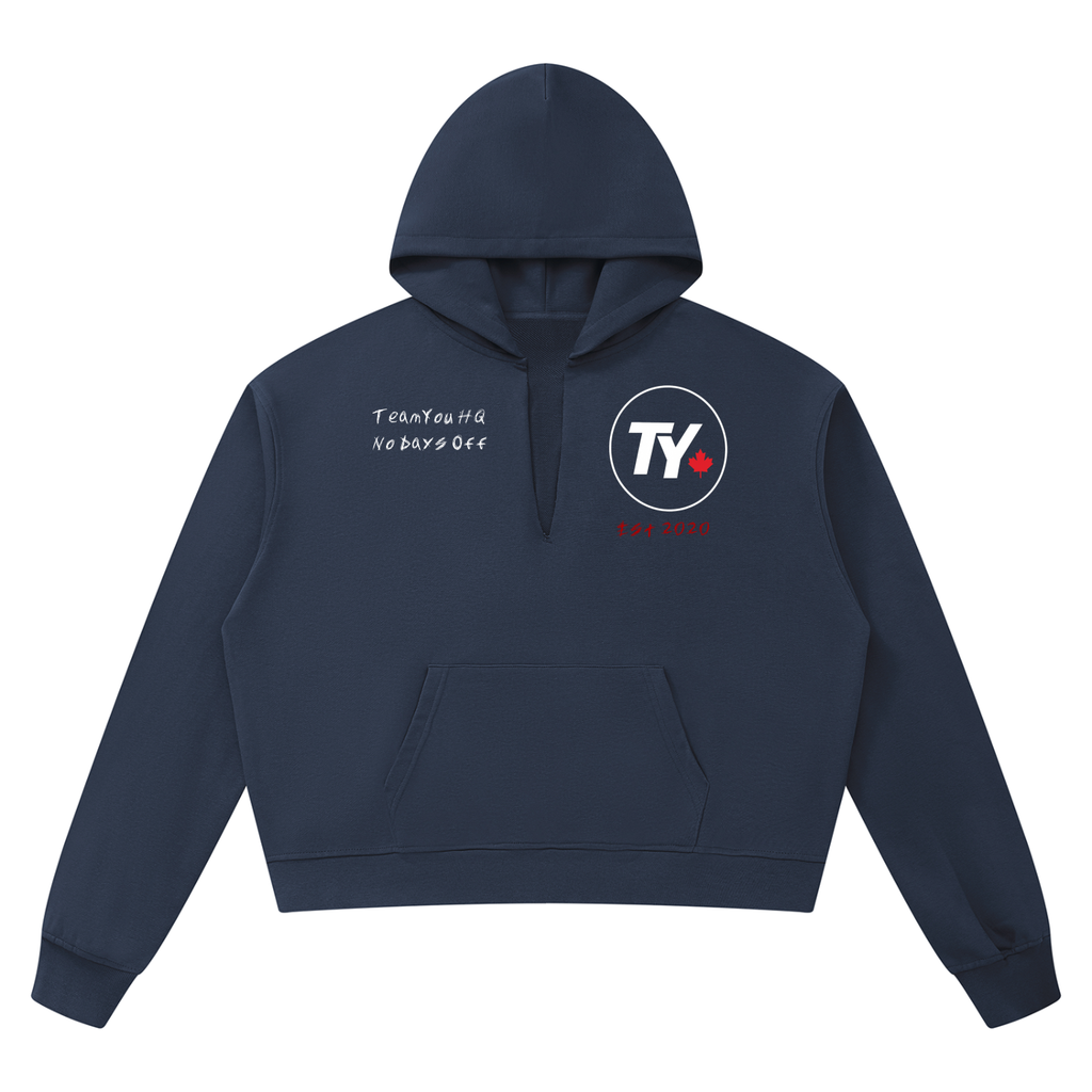 TeamYou Unisex Boxy Raw Edge Hoodie