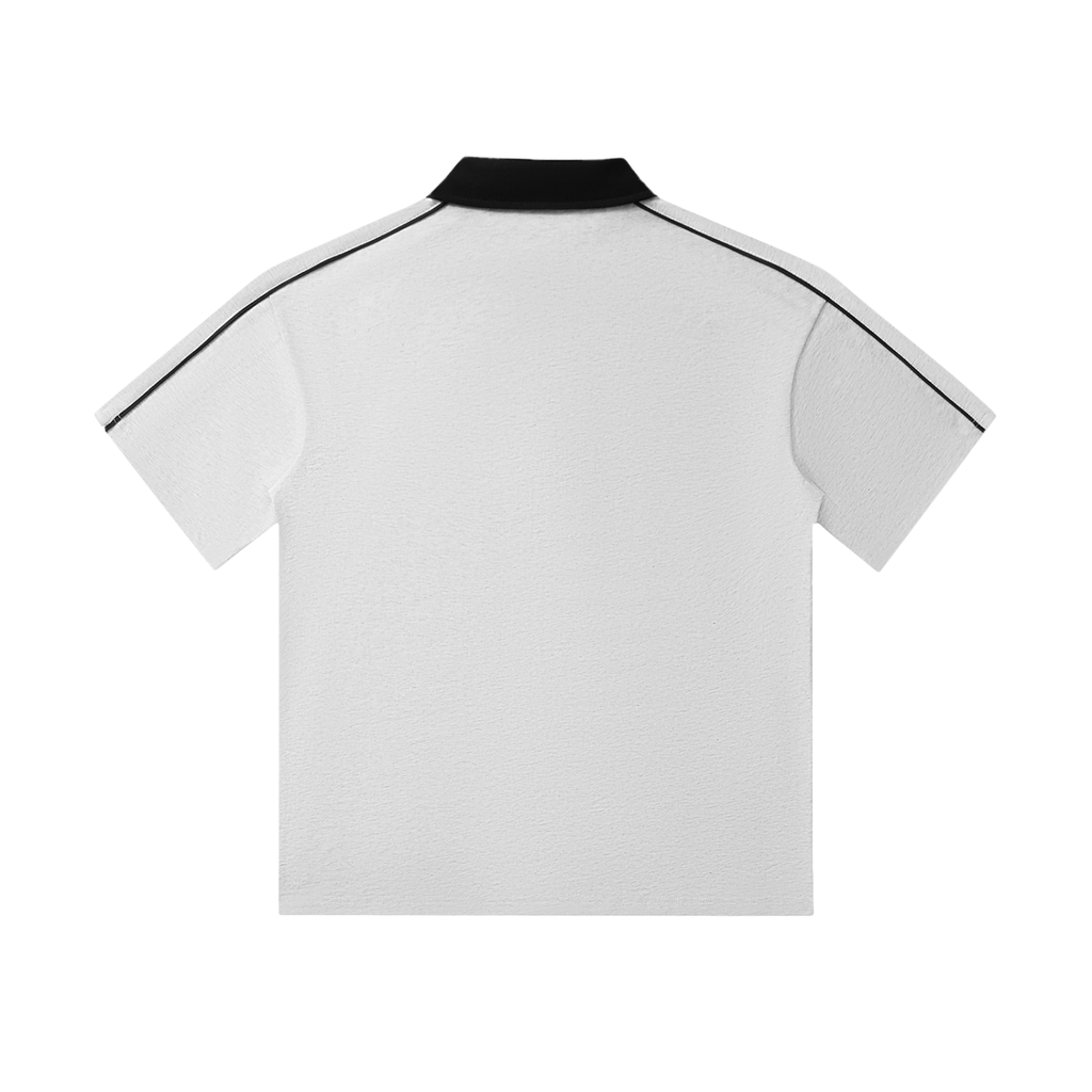 TeamYou Contrast Collar Short-Sleeve Polo Shirt