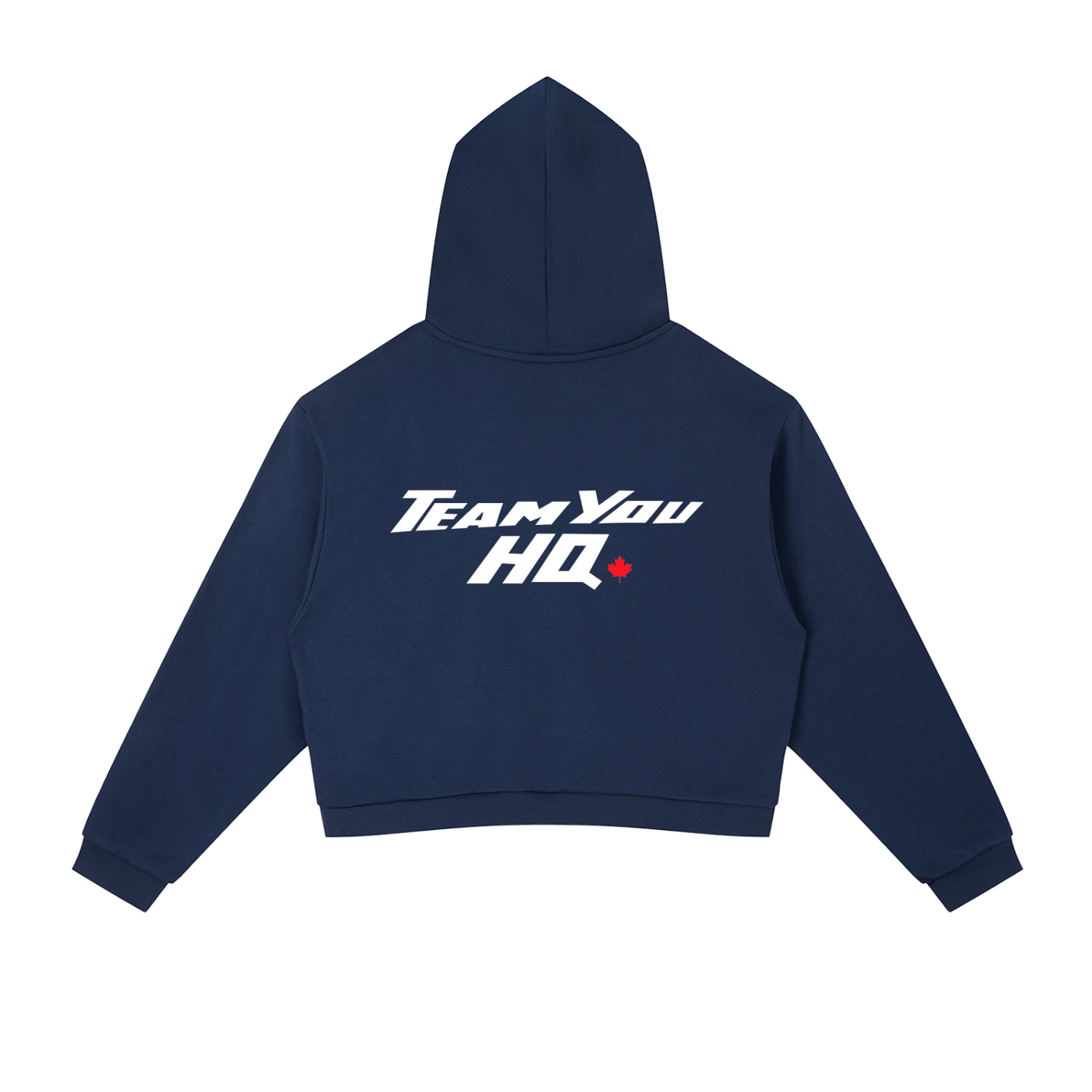 TeamYou Contrast Side Stripe Cropped Hoodie