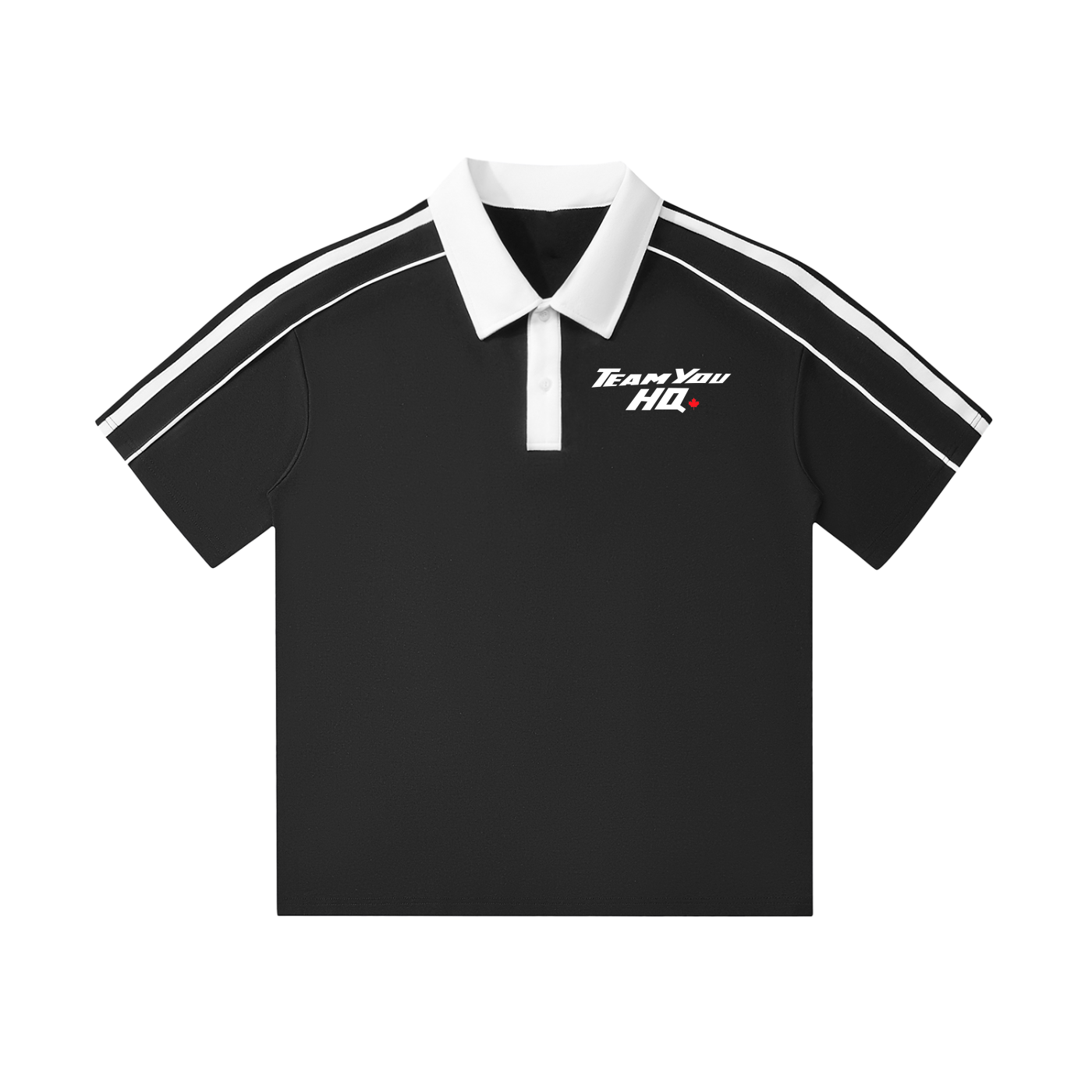 TeamYou Contrast Collar Short-Sleeve Polo Shirt
