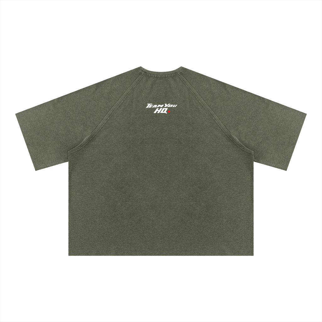 TeamYou HQ Unisex Mineral Wash Boxy Waffle T-Shirt