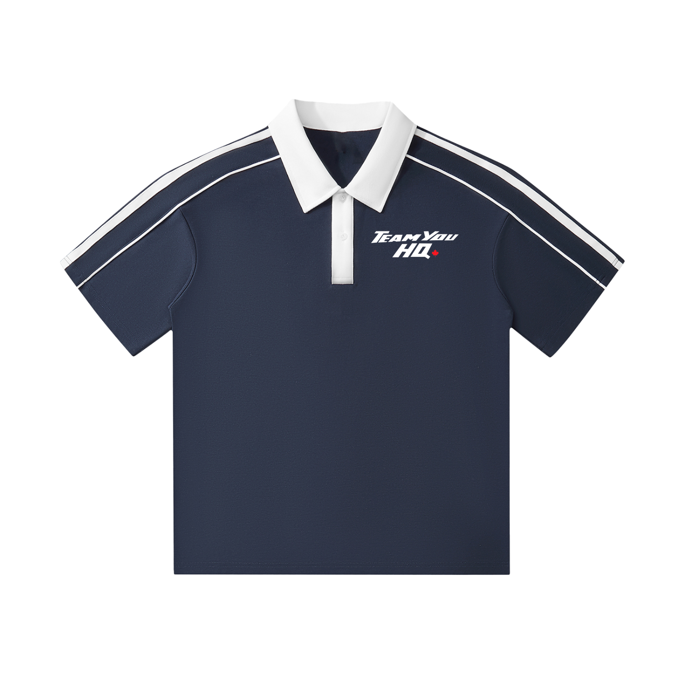 TeamYou Contrast Collar Short-Sleeve Polo Shirt