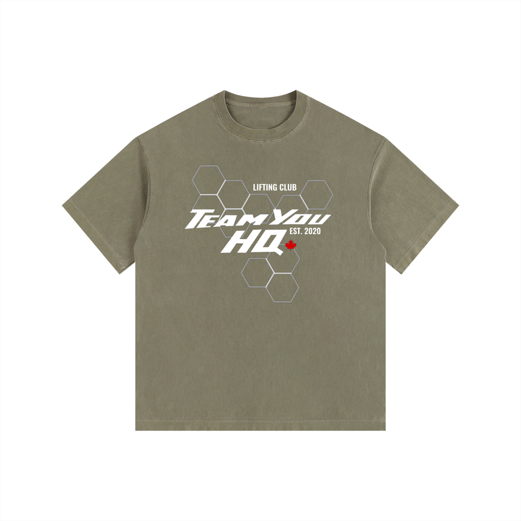 TeamYou Vintage Washed Oversized Cotton T-Shirt