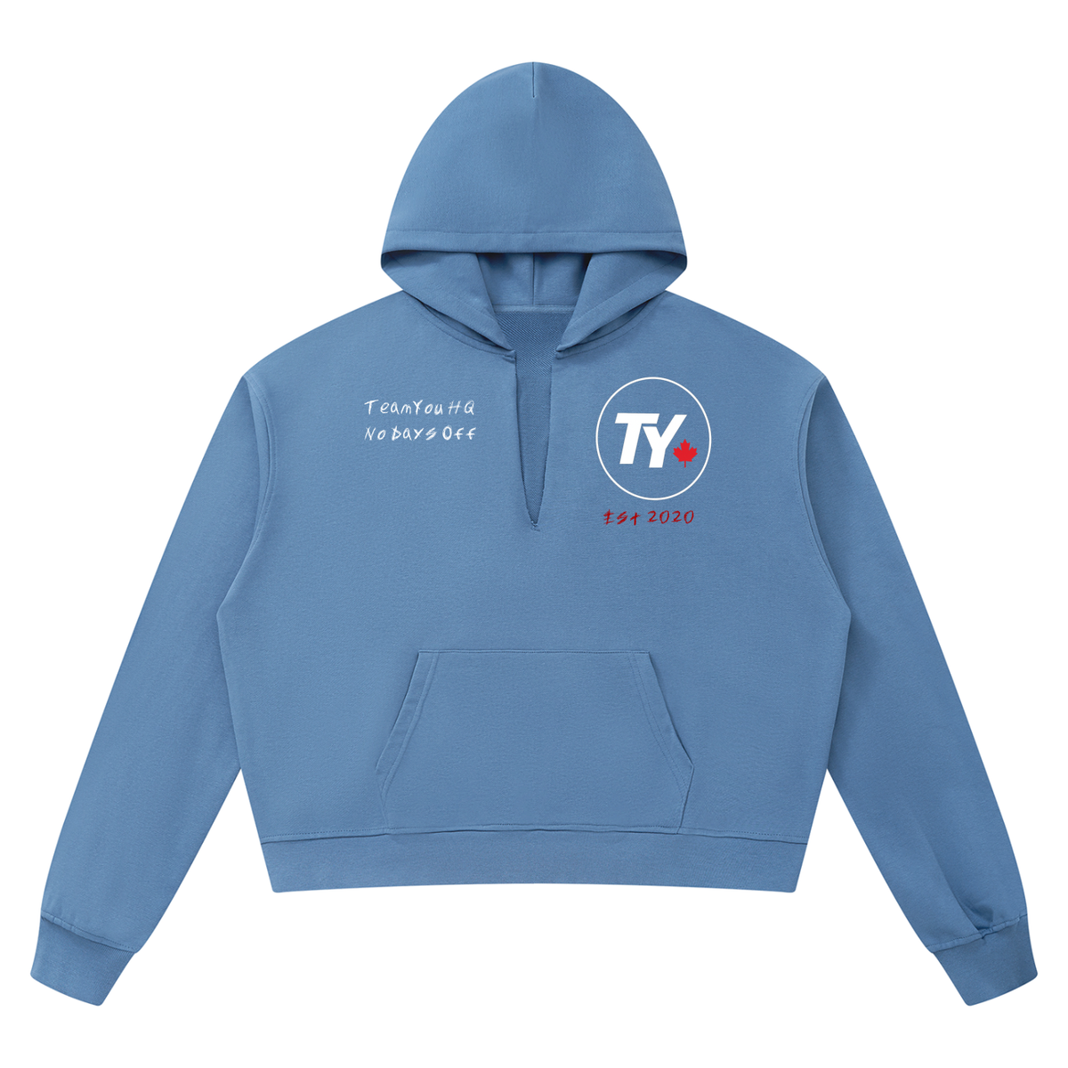TeamYou Unisex Boxy Raw Edge Hoodie
