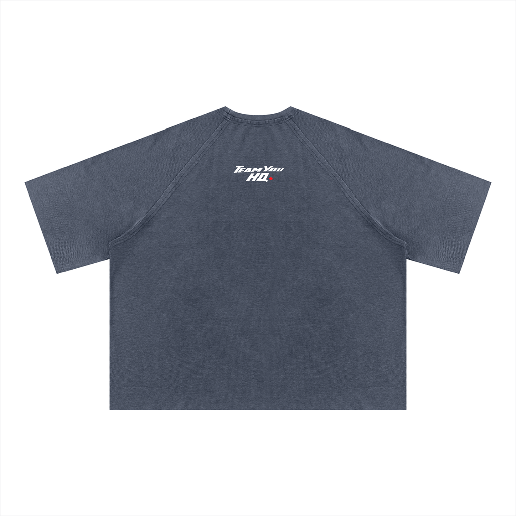 TeamYou HQ Unisex Mineral Wash Boxy Waffle T-Shirt