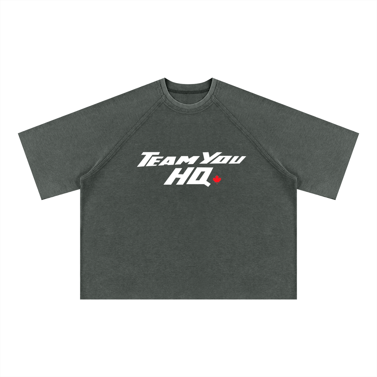 TeamYou HQ Unisex Mineral Wash Boxy Waffle T-Shirt