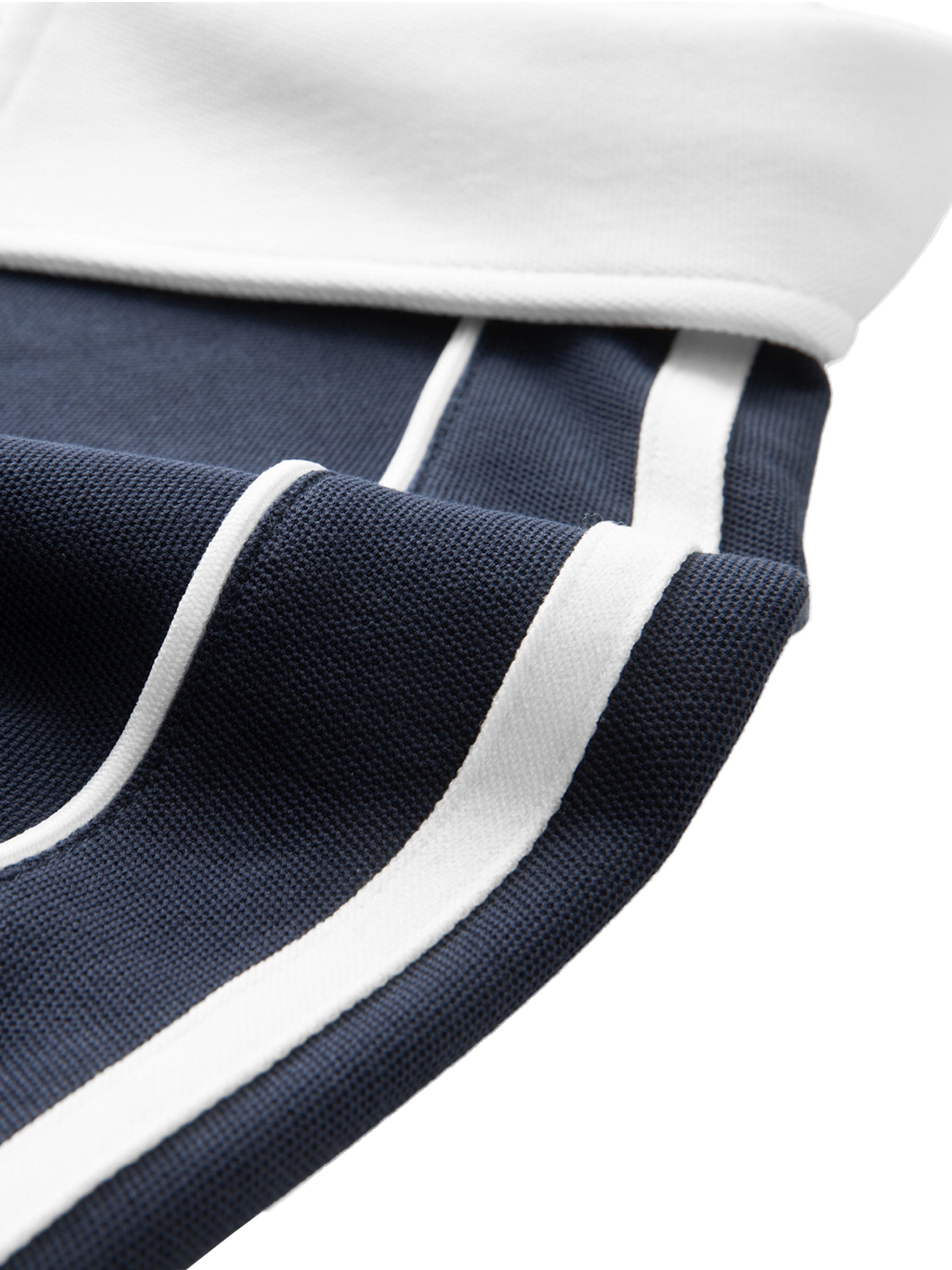 TeamYou Contrast Collar Short-Sleeve Polo Shirt