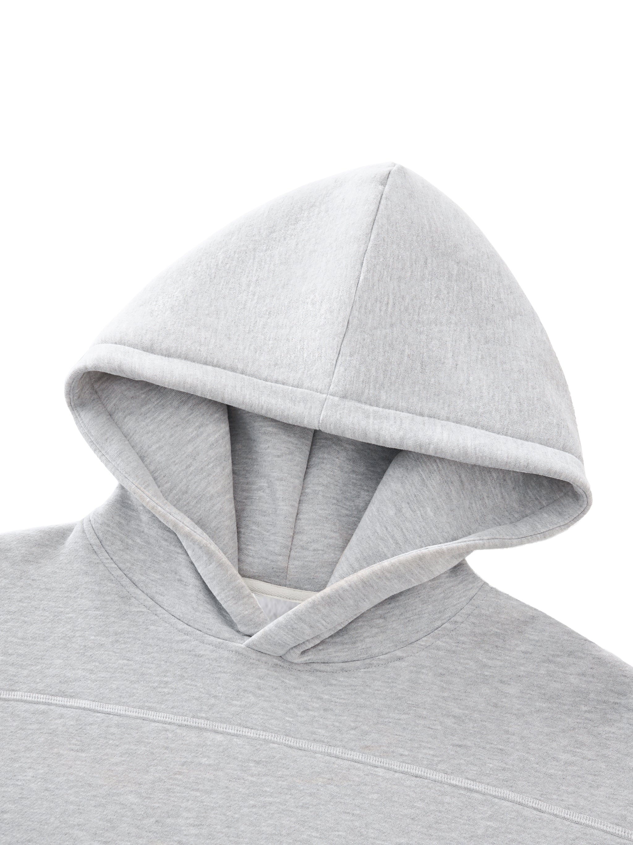 TeamYou Contrast-Stitched Boxy Fleece Hoodie